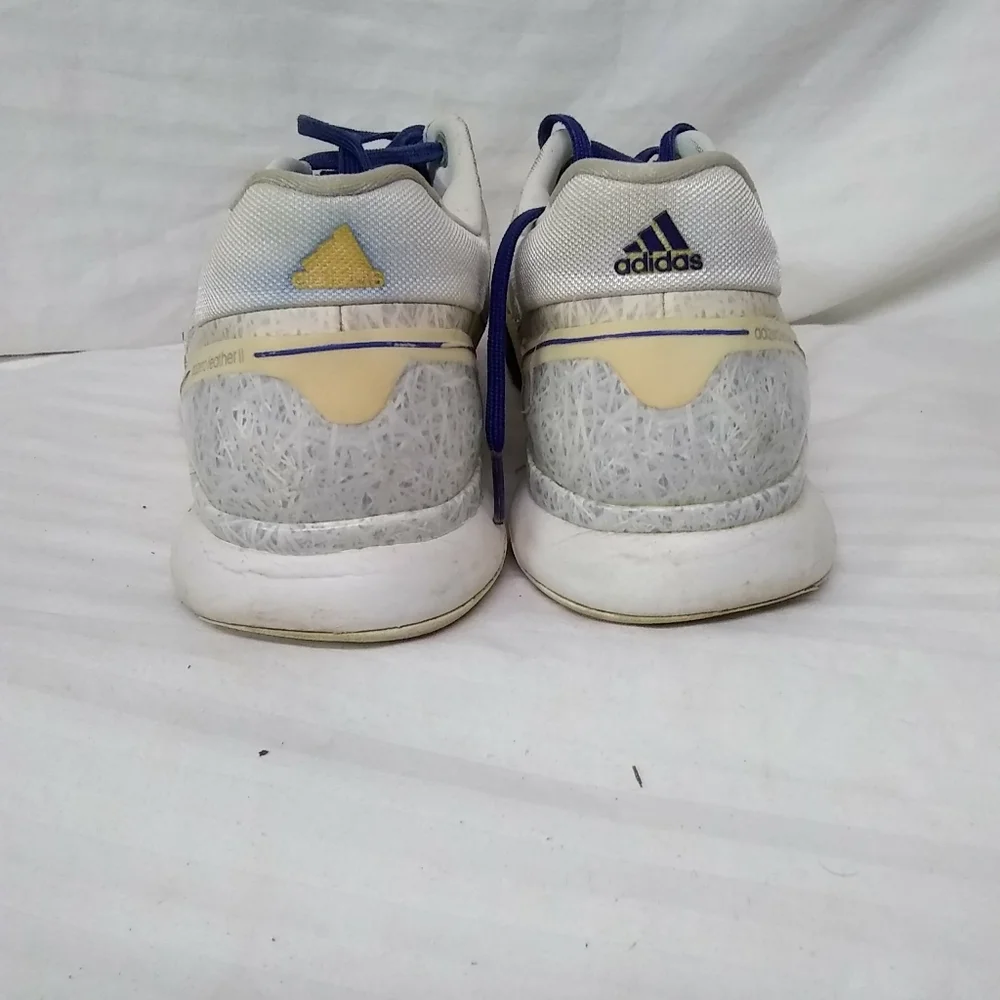 Adidas Mens/WO' Sneakers Leather Blue White Speckled Adizero Feather ll  Sz 10